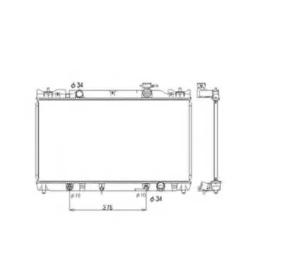 Радиатор, охлаждение двигателя NRF купить