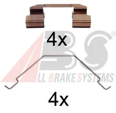 Комплектующие, колодки дискового тормоза A.B.S. купить