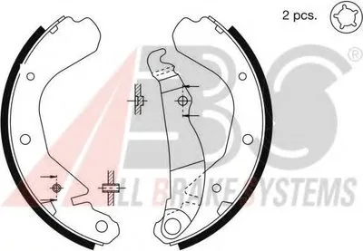 Комплект тормозных колодок A.B.S. купить