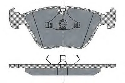 Комплект тормозных колодок, дисковый тормоз SCT Germany купить