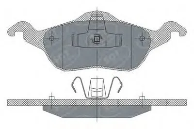 Комплект тормозных колодок, дисковый тормоз SCT Germany купить