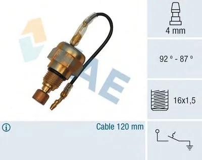 Термовыключатель, вентилятор радиатора FAE купить