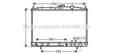 Радиатор, охлаждение двигателя AVA QUALITY COOLING купить
