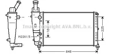 Радиатор, охлаждение двигателя AVA QUALITY COOLING купить