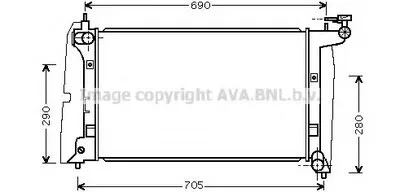 Радиатор, охлаждение двигателя AVA QUALITY COOLING купить