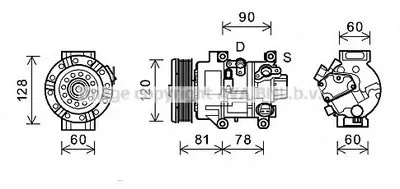 Компрессор, кондиционер AVA QUALITY COOLING купить