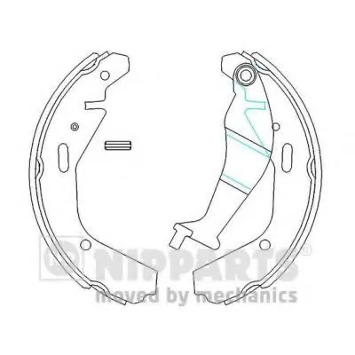 Комплект тормозных колодок NIPPARTS купить