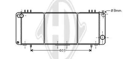 Радиатор, охлаждение двигателя DIEDERICHS купить