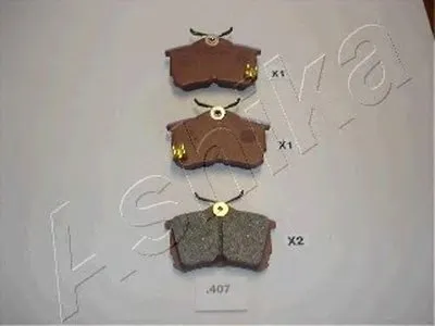 Комплект тормозных колодок, дисковый тормоз ASHIKA купить