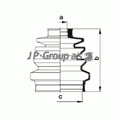 Комплект пылника, приводной вал QH JP GROUP купить