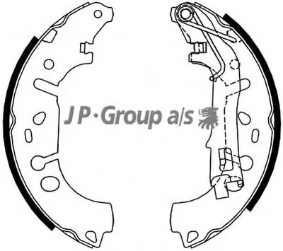 Комплект тормозных колодок QH JP GROUP купить