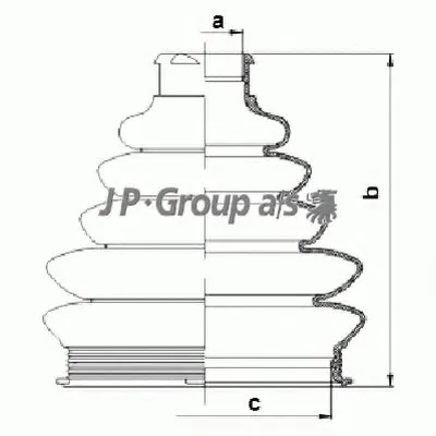 Комплект пылника, приводной вал QH JP GROUP купить