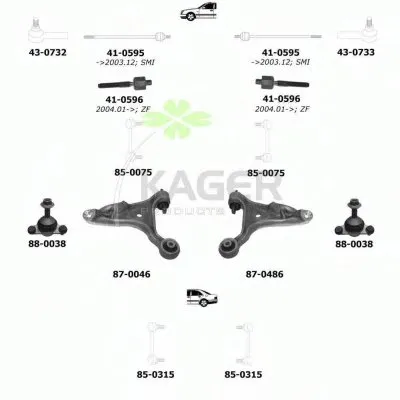 Подвеска колеса KAGER купить