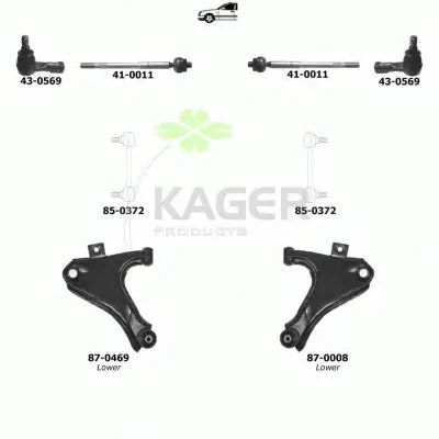 Подвеска колеса KAGER купить