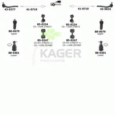 Подвеска колеса KAGER купить