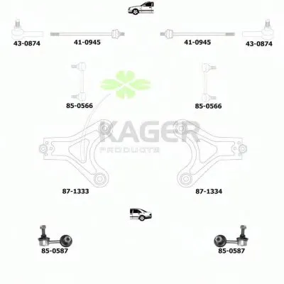 Подвеска колеса KAGER купить