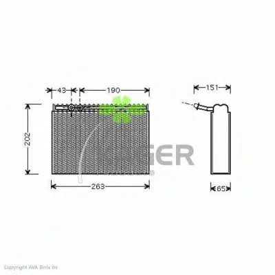 Испаритель, кондиционер KAGER купить