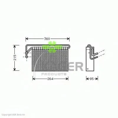 Испаритель, кондиционер KAGER купить