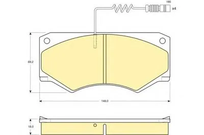 Комплект тормозных колодок, дисковый тормоз GIRLING купить
