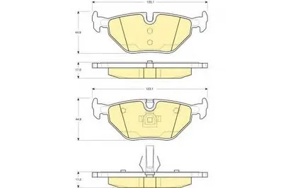 Комплект тормозных колодок, дисковый тормоз GIRLING купить