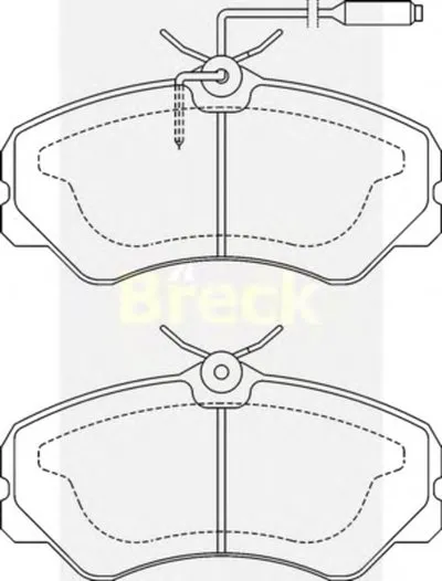 Комплект тормозных колодок, дисковый тормоз BRECK купить