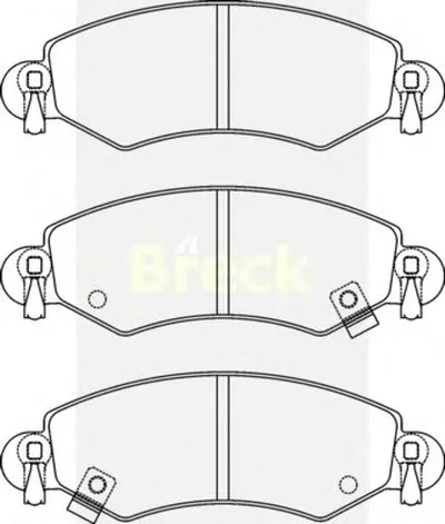 Комплект тормозных колодок, дисковый тормоз BRECK купить