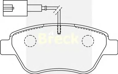 Комплект тормозных колодок, дисковый тормоз BRECK купить