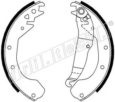 Комплект тормозных колодок REPARATION KIT fri.tech. купить