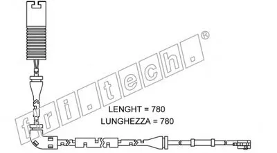 Сигнализатор, износ тормозных колодок fri.tech. купить