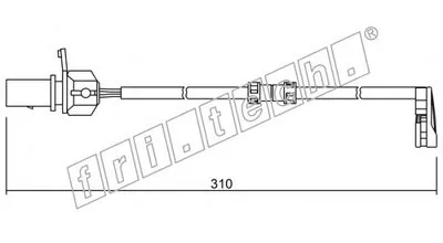 Сигнализатор, износ тормозных колодок fri.tech. купить
