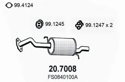 Глушитель выхлопных газов конечный ASSO купить