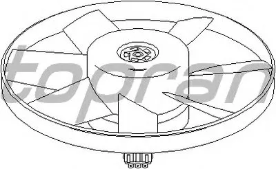 Вентилятор, охлаждение двигателя TOPRAN купить
