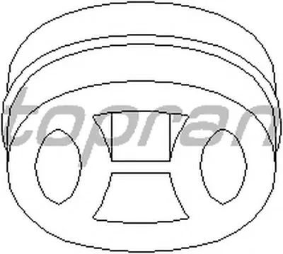 Кронштейн, глушитель TOPRAN купить