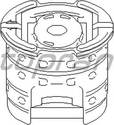 Втулка, балка моста TOPRAN купить
