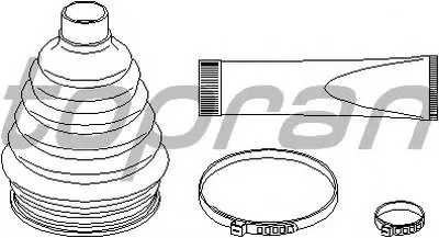 Комплект пылника, приводной вал TOPRAN купить