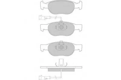 Комплект тормозных колодок, дисковый тормоз E.T.F. купить