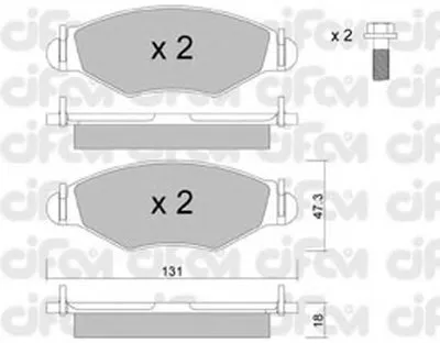 Комплект тормозных колодок, дисковый тормоз CIFAM купить