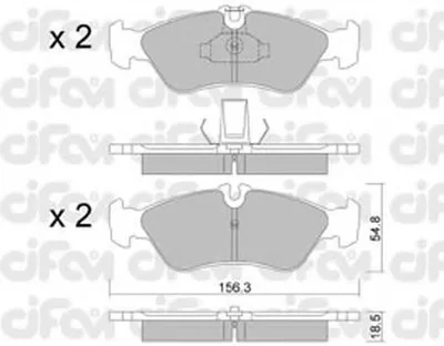 Комплект тормозных колодок, дисковый тормоз CIFAM купить