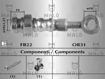 Тормозной шланг MALÒ купить