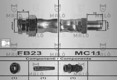 Тормозной шланг MALÒ купить