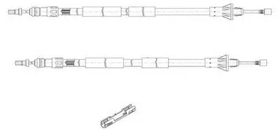 Трос, стояночная тормозная система CEF купить