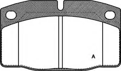Комплект тормозных колодок, дисковый тормоз ADVANCE OPEN PARTS купить