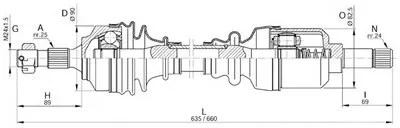 Приводной вал SPIN OPEN PARTS купить