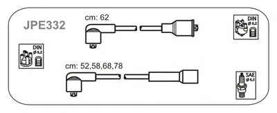 Комплект проводов зажигания JANMOR купить