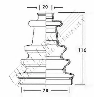 Пыльник, приводной вал FIRST LINE купить