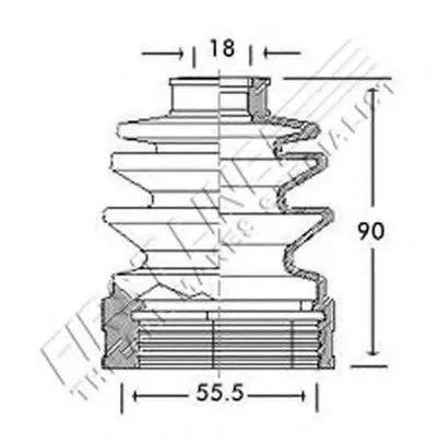 Пыльник, приводной вал FIRST LINE купить