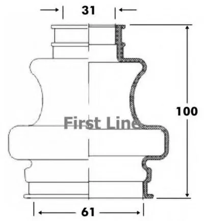 Пыльник, приводной вал FIRST LINE купить