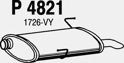 Глушитель выхлопных газов конечный FENNO купить