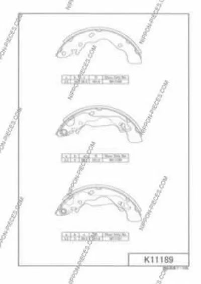 Комплект тормозных колодок NPS купить