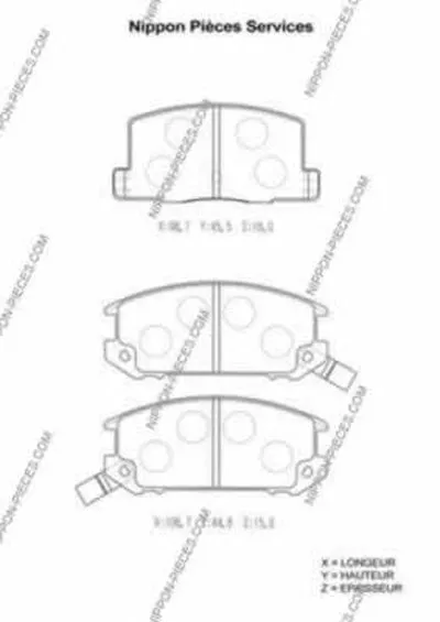 Комплект тормозных колодок, дисковый тормоз NPS купить